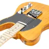 GLARRY GTL三方スイッチギターメープルの指板のエレクトリックギターバッグストラップPLECTRUM接続ワイヤースパナツール透明黄色