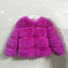 New Winter Girls Fur Coat Elegant Baby Girl Faux Fur Jackets And Coats Thick Warm Parka Kids Outerwear Clothes Girls Coat1085693