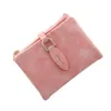 Fashion Wallet Women Short Purses Vintage Leather Ladies Snap Fastener Clutch Wallet Small Matte Women Wallets Female Pur271S