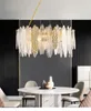 Lampadari moderni di lusso lampadari per soggiorno lampada a sospensione rotonda in oro sala da pranzo arredamento camera da letto lampada in vetro grigio fumo / bianco