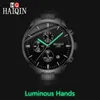 Montres-bracelets HAIQIN Sport Quartz montre pour hommes affaires Simple noir acier horloge extérieure étanche poignet hommes cadeau Reloj Hombres1