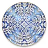 western ceramic wedding dishes Modern bone china dinner plate Gold rim tableware sets easy clean1010472