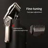 Kemei Professional Hair Clippers 0mm 대머리 이발사 무선 케이블 남성 전기 머리 트리머 이발 기계 충전식