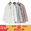 Toppies Otoño Invierno Abrigo Mujer Puffer Chaqueta Coreana Señoras Parkas Cinturón Algodón acolchado Outwear 201103