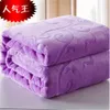 ベッドの毛布フェイクファーコーラルフリースミンクスローソリッドカラー韓国スタイルのソファカバー格子縞のソファチェアブランケット2011132724