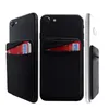 Porte-cartes à coller sur portefeuille, auto-adhésif extensible, pochette pour téléphone portable, pochette pour téléphone intelligent iPhone 12 Samsung S20