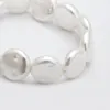 European Gold Metal Bangle Chain Geometric Original Stone Shell Bracelet Women Three Pieces Round Pearl Hand Jewelry Accessories