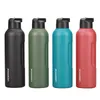 Novo 27oz 34oz garrafa de água de aço inoxidável com frascos de vácuo de palha isolados viagem portátil portátil para escalar 1000ml thermos lj201218