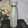 Thermoskanne 500 ml glänzendes Wasser mit Flasche, Strass-Thermosflasche, Bling-Edelstahlbecher, Silber-Diamant-Vakuumflasche im Großhandel