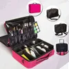 ポータブル化粧品バッグの女性を上にしてオーガナイザーボックスレディースネイルツールスーツケースの保管図Beautician Makep Professionalケース202211