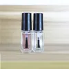 5ml Square Glass Bottle With Brush Empty Transparent Makeup Tool Nail Polish Containers Clear Glass Glue Bottle For Sample