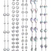 Mode coloré cristal arbre fête décoration acrylique perles chaîne chaîne guirlande brins pour mariage fournitures de noël