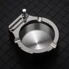 Kreativ multifunktionell metall AshTray 2 i 1 rökningstillbehör Tiotusen matchar lättare cigarettaska Tray Dekorativ cigarr C3180963