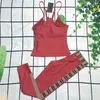 Lady Summer Tracksuits Halter Sexy Yoga Clothes Casual Sport Stylish Clothes Novelty Fitness High Elasticity Sportswear
