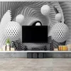 사용자 정의 3D 입체 벽지 벽 벽화 그림 3d 입체 공간 현대 벽지 Papel de parede