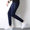 Случайные спортивные штаны Мужчины Drawstring молния карманные тренировки карандаш брюки длинные сплошные цвета эластичные талии брюки мужские высокое качество 20 LJ201103