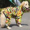 Pet Dog Raincoat Outdoor Waterproof Clothes Hooded Jumpsuit Overalls For Small Big Dogs Rain Cloak French Bulldog Labrador Y200917