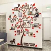 3D Aile Fotoğraf Çerçevesi Ağacı Duvar Sticker DIY Sanat Duvar Çıkartmaları Akrilik Poster Oturma Odası Yatak Odası Ev Dekor Büyük Duvar Kağıdı Çocuklar 201211