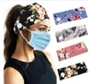 Femmes Floral Fille Bandeau Bouton Élastique Turbans Sport Yoga Turban Large Filles Bandeau Fitness Chapeaux Accessoires De Cheveux 9 Designs