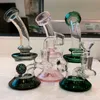 Narguilé Dab Rig Conduites d'eau 6,7 pouces Bongs colorés Heady Rigs Petit Bubbler Narguilés Beaker Bong