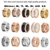 High-end Luxury Bulgariska S925 Silver Smycken Silver Ring, Designer Män och Kvinnor Presentförlovningsring