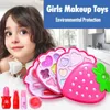 Fashion Girls Make Up Toy Enfants-Travel Box Kits de jeu de vernis à ongles Kit de sécurité non toxique Jouets pour s'habiller Cosmétique Kids Gift LJ201009