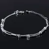 Anklets Chain 925 Sterling Silver Simple Beads Pendant Anklet Beauty Fashion Sexy Foot Tattoo Beach Ankle Bracelet