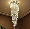 Modern Crystal Chandelier Moon and Star Spiral Shape Design chandeliers For Lobby Stair lighting lamps Free shipping