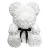 Hot Valentijnsdag Gift 25cm Red Rose Teddy Bear Rose Flower Artificial Decoration Christmas Gifts Women Valentines Gift
