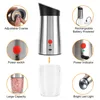 Electric Salt and Pepper Grinder Mill Rechargeable USB Gravity Adjustable Grind Coarseness High Capacity Shaker 220311