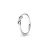 Hoge kwaliteit 100% 925 sterling zilver fit pandora ring crescent kralen ring symbool rozet sieraden verlovingsliefhebbers mode bruidspaar voor vrouwen