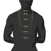 Pendants Gold Chain da uomo ghiacciato per ciondoli per uomo con catene hip hop catene collana per il cuore maschio rotto designer gioielleria304r