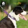 Truelave Pet Dog Cachorro Colares Stract Fortes Purple Pets Treinamento Slip Colling Gargantilha para pequenos cães grandes Pug Bulldog Pug LJ201113