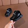 ClalAdoudou 12-ブランド冬の赤ちゃんテニスシューズ黒の薄いベルベットの赤ちゃん男の子の靴ヒョウのベビーシュズズ幼児スニーカーズ0- LJ201104