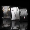 10Pcs Popular Jewelry Display Stand Black White Clear Mini Size Plastic Neck Bust Pendant Necklace Stand Earring Holder Set Stand Rack