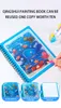 10pcs مياه سحرية رسم كتب التلوين القابلة لإعادة الاستخدام للأطفال ألعاب التعليم المبكر الحسية 7738281