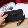 Hot Sale Girl Women Pu Leather Clutch Wallet Long Card Holder Purse Box Handbag Bag Fashion Waterproof Wristband Multifunction Handbag