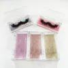 Empty Custom Eyelash Packaging Box Holographic Lash Case for 3D 5D Strip Mink Lashes Acrylic Clear Case7854937