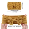 Baby Girls Szerokie łuk Opaski Dzieci Soft Nylon Elastyczne Bowknot Hairbands Dzieci Akcesoria do włosów Zespół Hair Princess Headdress 20 Kolory Kha305