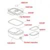 220Vお弁当の食品の容器の携帯用電気暖房食品暖かいヒーターライスコンテナの食器セットホームドロップシッピング201016