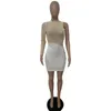 Abiti casual Glitter strass Patchwork Skinny Women Black Single Sleeve Bandage Dress Elegance White Backless Sheath Vestido