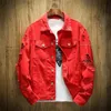 Outono primavera plus size xs-3xl denim jaqueta jaqueta homens carrinho colar roupas casuais moda roupas 201218