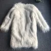 Тедди Новая осень и зимняя овчина длинный имитационный мех женский теплый шерстяной пальто куртка 201029