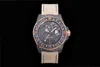 JH Watch is 40 mm in diameter en 12,4 mm dik, met CAL.3186 Movement gemaakt van saffierglas, spiegel, koolstofvezel en super lichtgevend poeder