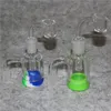 Catchante de cenizas de 18 mm de 18 mm para agua de vidrio Bong 45 90 grados Ashcather con cuarzo de calidad Banger Silicone Wax Container Dabber Tool39998478