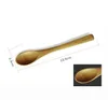 Sale 13.5*2.3 cm Long handle Wooden Spoon Jam Coffee Baby Honey Bamboo Spoon Mini Kitchen Stir Seasoning Tool Kitchen Tool HHE4191