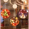 Weihnachten Runde Led Dekoration Hängen Licht Zimmer Vorhang Weihnachten Baum Ornamente Neue Jahr Einkaufszentrum Fenster Hause Decora19 a007410043