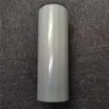 Yerel Depo !!! 20 oz Süblimasyon Glitter Beyaz Düz Tumbler Boş Paslanmaz Çelik Işıltılı Bling Fincan Kapaklı ve Saman (25 adet / Karton)