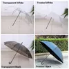 8k transparenta barn paraplyer långt rakt handtag regnbågens solskyddsmedel paraply solskydd vattentätt skyddar leveranser bh6044 wly