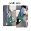 Shopping Bags Simple Style Canvas Women s Shoulder Korean Large Capacity Ladies Handbags Female Solid Color Crossbody 220310